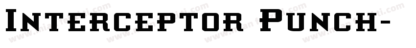 Interceptor Punch字体转换